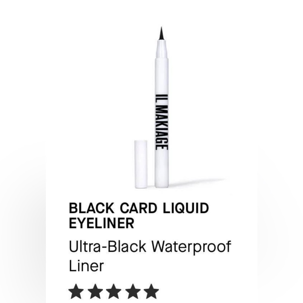 NEW IL MAKIAGE Black Card Liquid Eyeliner. New with box.